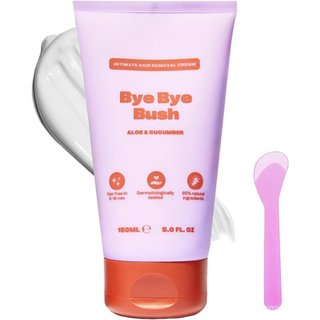 Depilatório Suave para Partes Íntimas com Aloe e Pepino, 65% de Ingredientes Naturais, Ação Rápida, Loção Depilató