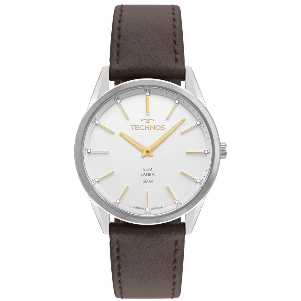 Relógio Technos Masculino Slim Prata - GL22BD/0K