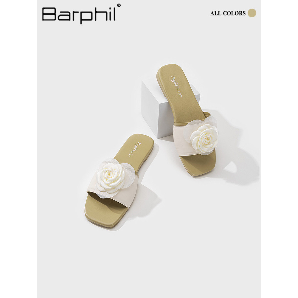 Barphil chinelos femininos 2026 verão novo estilo exterior Wear antiderrapante respirável estilo férias sandálias chinel