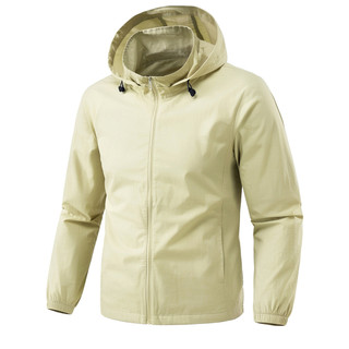 Leve respirável protetor solar masculino jaqueta de algodão puro verão fino Casual protetor solar roupas esportes ao ar 
