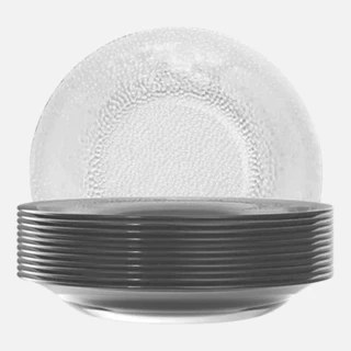 Prato Fundo Acqua de Vidro Transparente Duralex - Kit com 6 Unidades