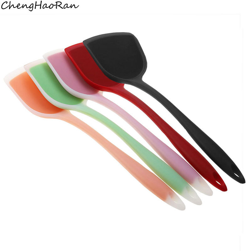 Utensílios de cozinha domésticos espátula de Silicone antiaderente Pan resistente a altas temperaturas Anti-escaldante e
