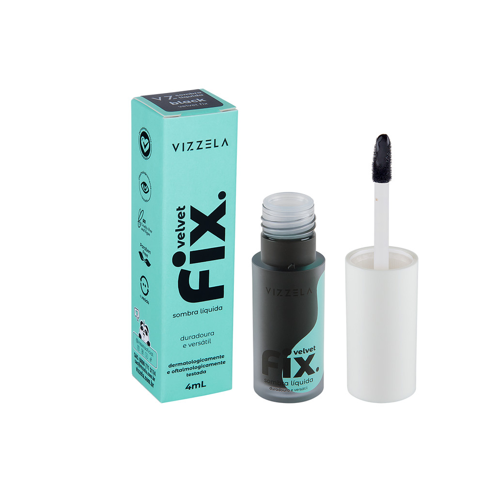 Sombra Líquida Velvet Fix para Olhos Maquiagem Efeito