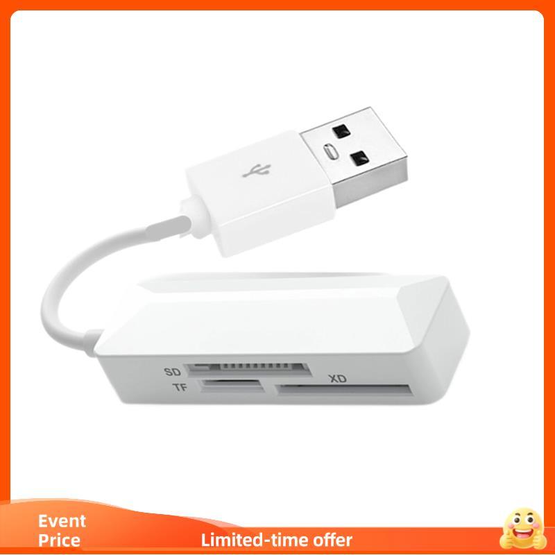Leitor De Cartão USB De Alta Velocidade SD/TF/XD Adaptador Conversor De Memória Multifuncional Plug and Play