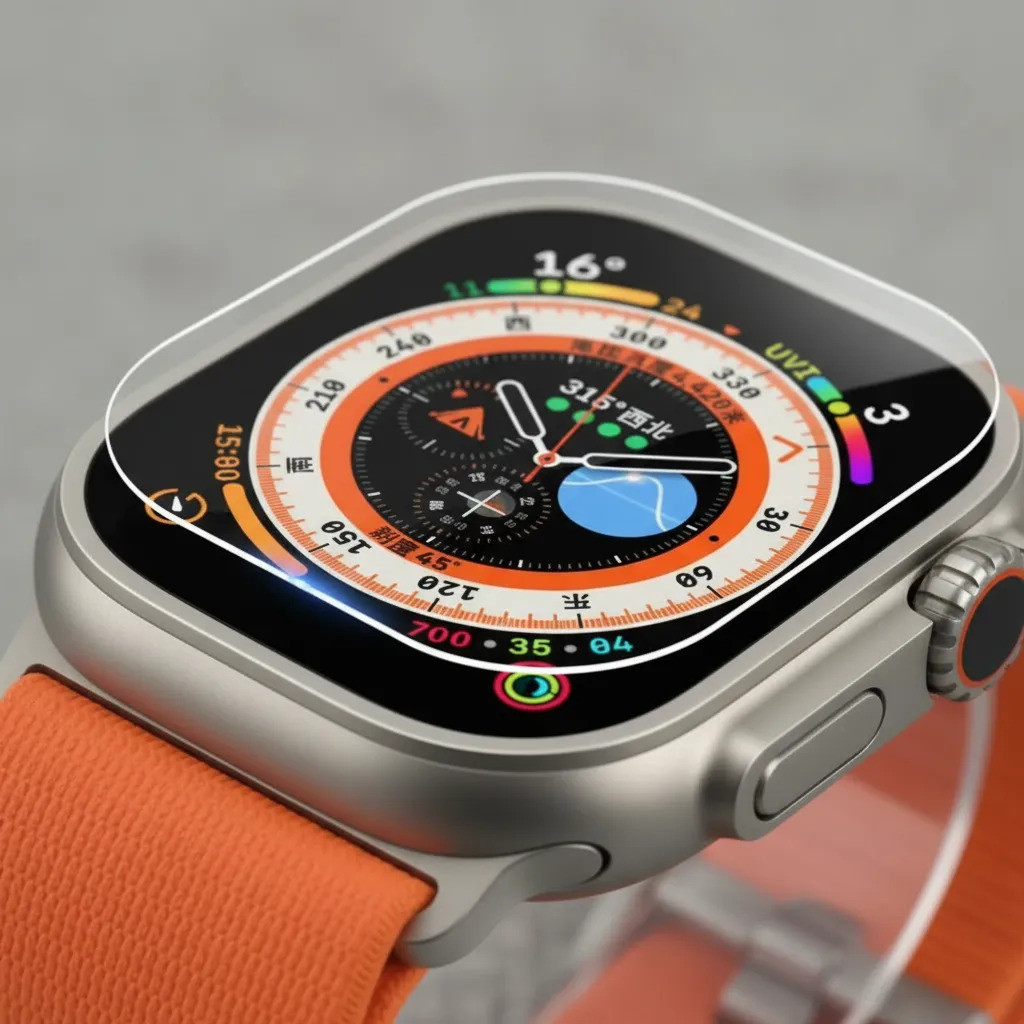 3 Películas Proteção Apple Watch Ultra 3 Fácil Aplicação