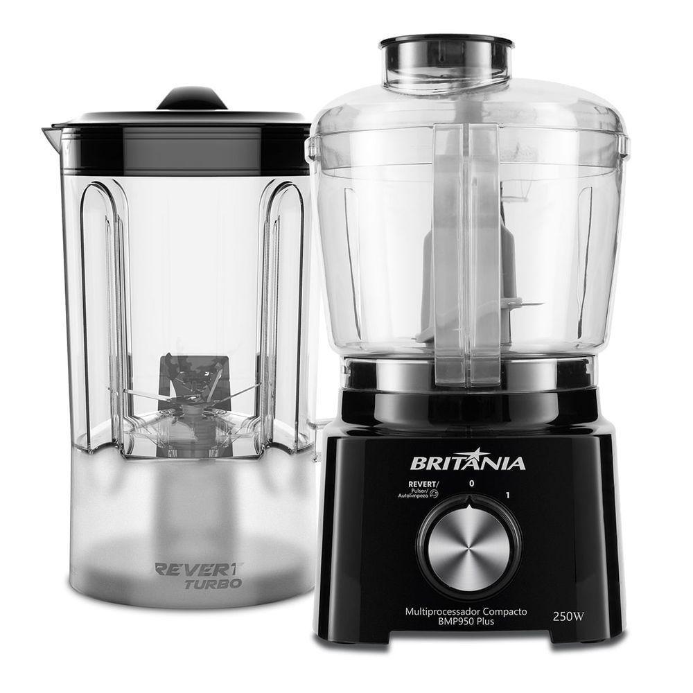 Multiprocessador Britânia BMP950 Plus 2 em 1 300W Preto 110V