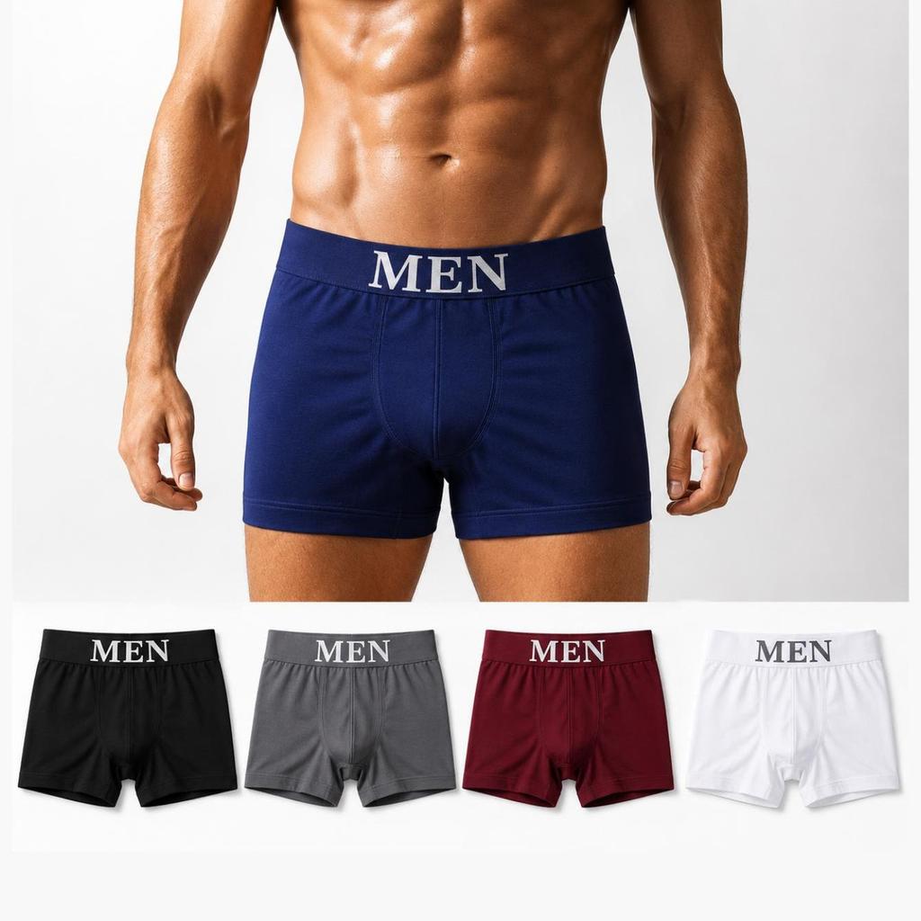 Kit até 3 Cuecas Boxer Masculina Microfibra Premium Sem Costura Cós Elástico Confortável P ao GG