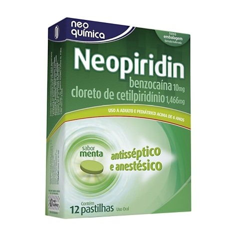 Neopiridin Menta 12 Pastilhas