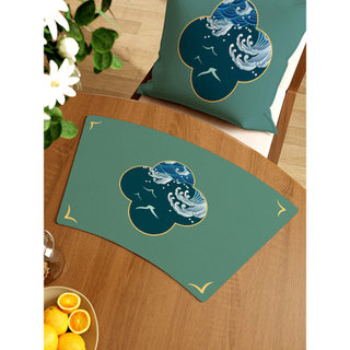 Novo estilo chinês Placemat cortável Anti-escaldante esteira impermeável à prova de óleo tapete de isolamento térmico do