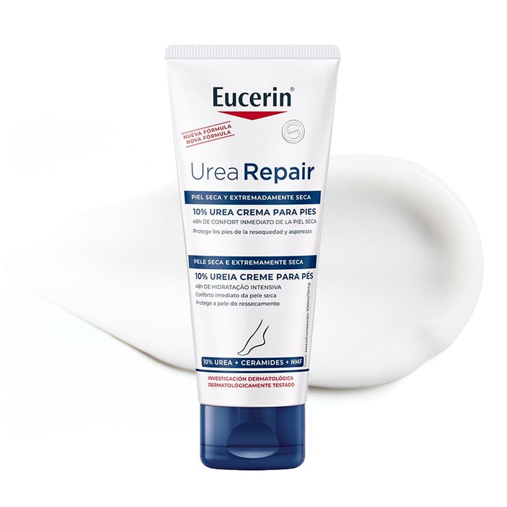 Creme Hidratante para Pés Eucerin Urea Repair Plus Hidratação Intensiva Ureia Pele Seca e Extra Seca 100ml