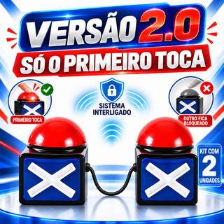 Buzzer Interligado 2.0 c/ Bloqueio Automático - Passa ou Repassa, Torta na Cara