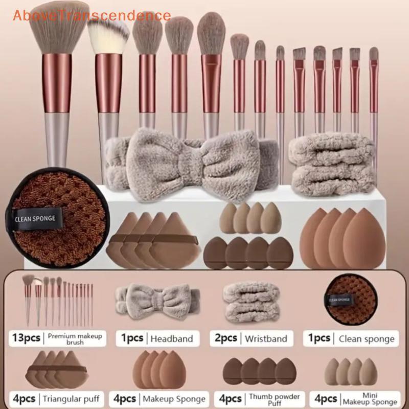 Kit De Ferramentas De Maquiagem Leve Portátil ABO 20/33 Unidades Pincel Esponja De Beleza Para Viagens De Retoque Ao Ar