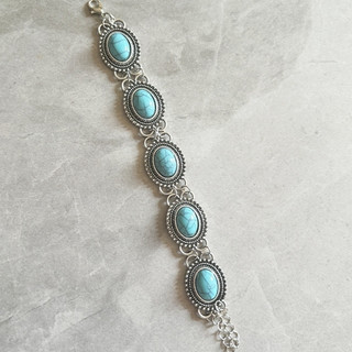 2026 novo estilo Retro boêmio turquesa pulseira estilo étnico estilo exótico turquesa pulseira feminina diy20260914