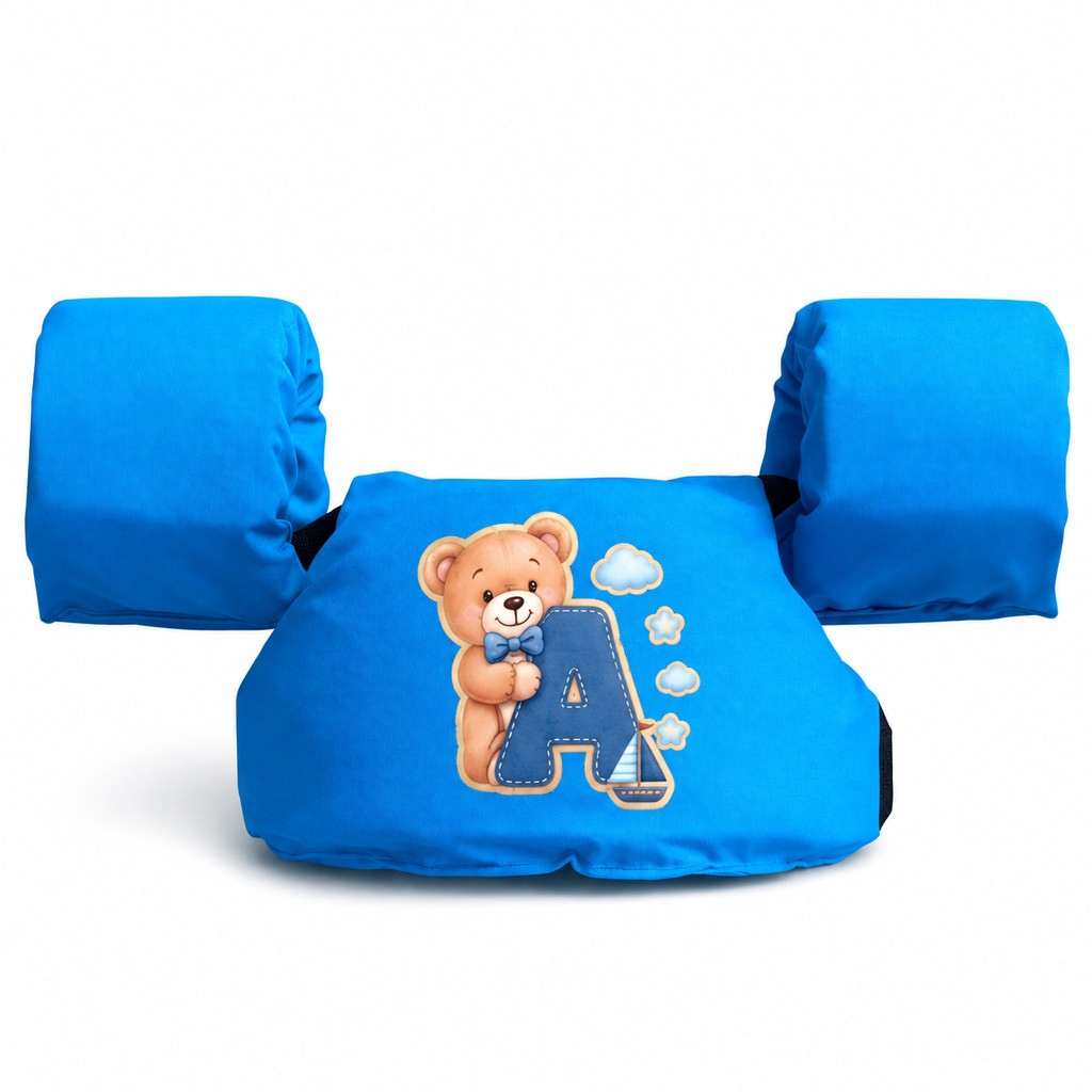 Boia Colete Letra Personalizado Infantil Baby De Braço Salva Vidas Natação Piscina Não Fura