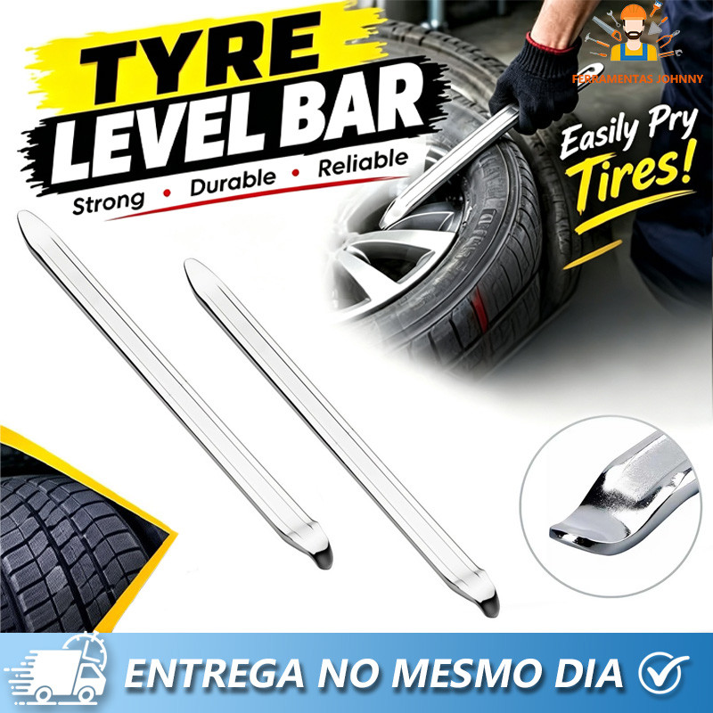Kit 1/2Espátulas Borracheiro Chata 60cm para desmontar pneus Moto