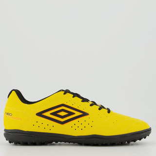 Chuteira Umbro Neo Striker II Society Amarela e Preta