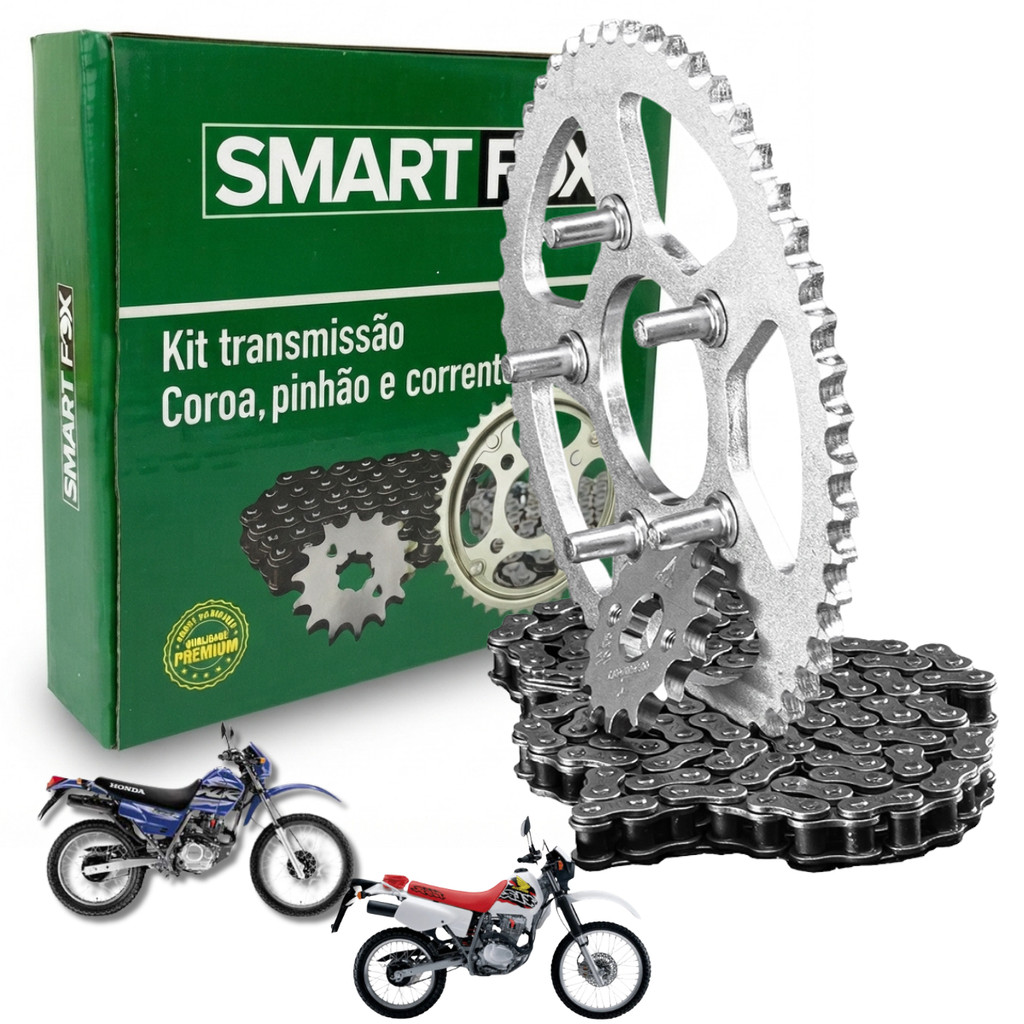 Kit Relação Xlr 125 1997 A 2002 Aço 1045 Transmissão