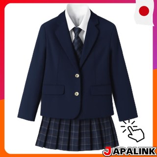 AOKOWN Blazer Escolar Feminino Uniforme para Estudantes Neve Botões Casual 【Direct from Japan】