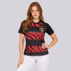 Camisa Flamengo Pherusa Logo Feminina