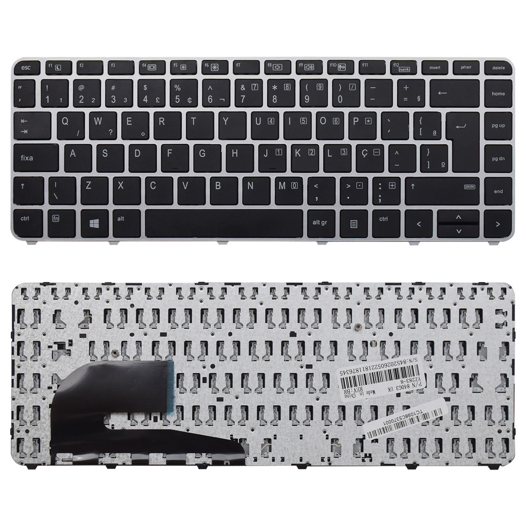 Teclado para Notebook Hp Elitebook 745-G3 ABNT2 Preto