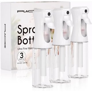 Conjunto de 3 frascos pulverizadores recarregáveis – pulverização extremamente fina, ideal para modelagem de cabelo, cui