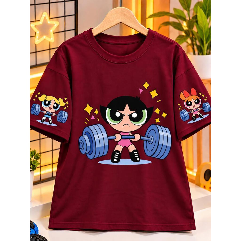 Camiseta UNISSEX Plus Size P AO G4 Feminina As Meninas Superpoderosas Gym 100% Algodão