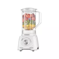 Liquidificador Mondial Pratic Power L-97-W 2 Velocidades + Pulsar 550W Branco