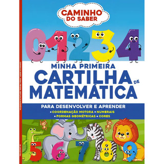 Livro Minha Primeira Cartilha De Matemática Capa Mole Editora Online Crianças Filhos Infantil Desenho História Brincar