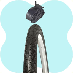 Pneu Pirelli Manga Turbo aro 26 x 1.1 Montadinha Motorizada Bike + Camara de ar Shiver Bico Grosso