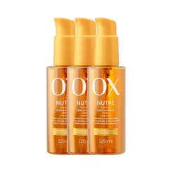 Kit Óleo Capilar OX Nutre Nutritivo 120ml – 3 Unidades