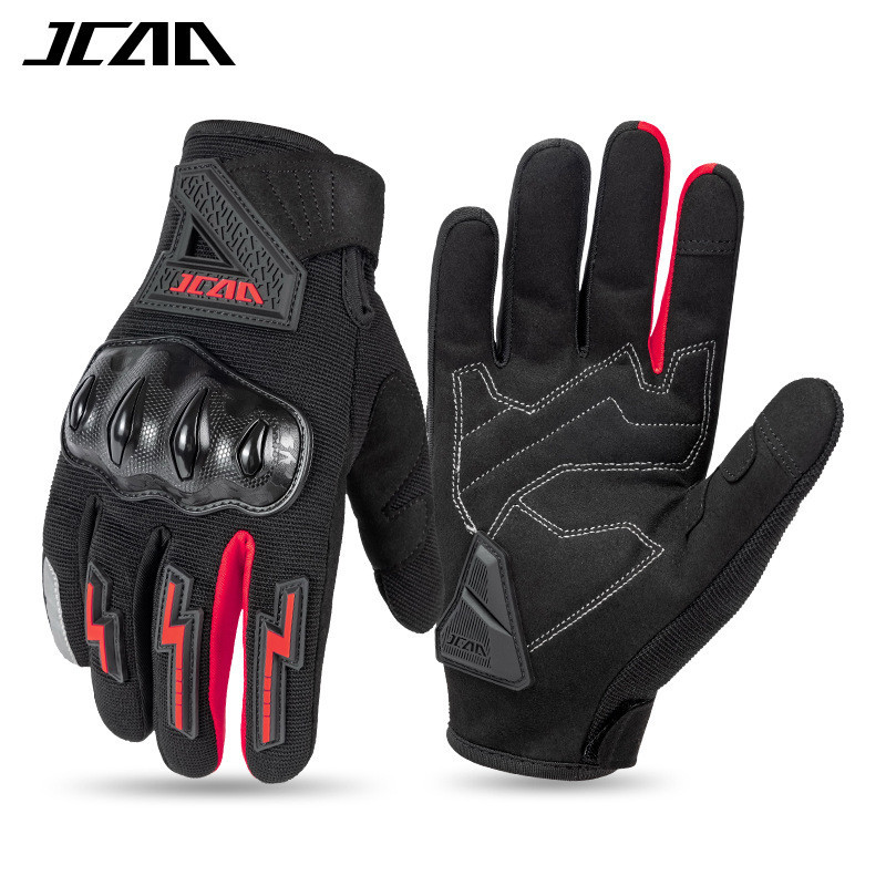 Motocicleta verão luvas de ciclismo masculino malha fina respirável resistente ao choque resistente ao desgaste tela sen