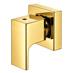 Acabamento para registro alavanca isis 1/2 ou 3/4 dourado