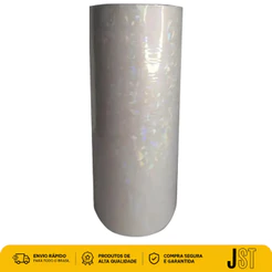 Bopp Holográfico Caquinhos 22cm 100m 24 Micras Plástico Laminação JST