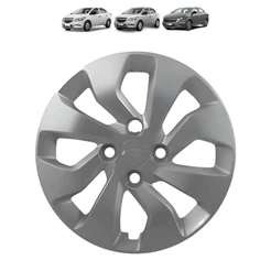 Calota Prata da Roda Aro 14 c/ 4 Furos Onix Prisma 2017/2021 Original GM