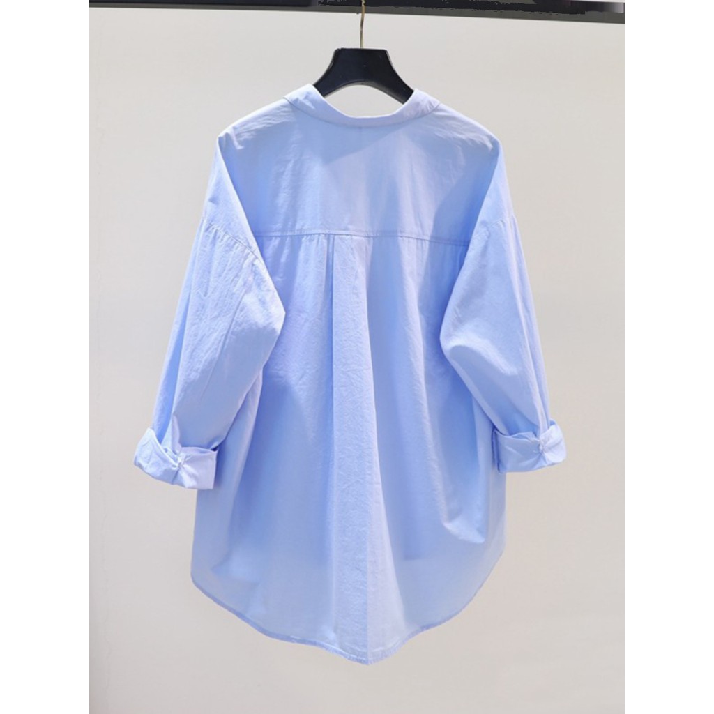 Camisa feminina 2023 novo estilo elegante fresco solto de manga comprida camisa Casual outono inverno versão coreana top