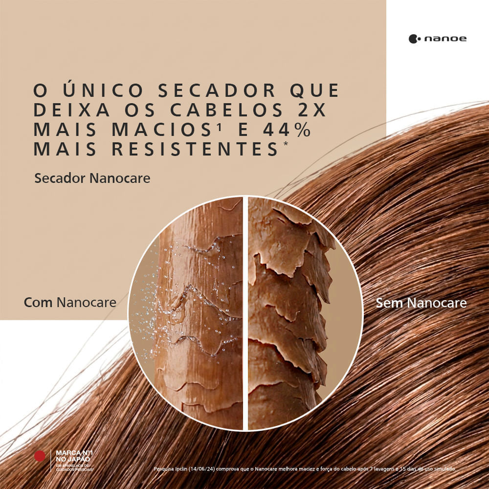 Secador de Cabelos Panasonic Nanocare com Tecnologia Nanoe™ Trata e Hidrata - EH-NA6A — imagem 2 de 2