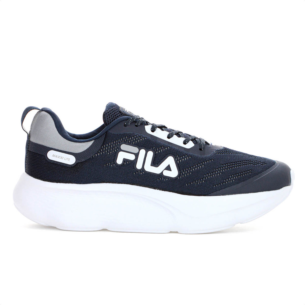 Tênis Fila Maxxi Lite Azul Marinho Branco e Cinza - Masculino