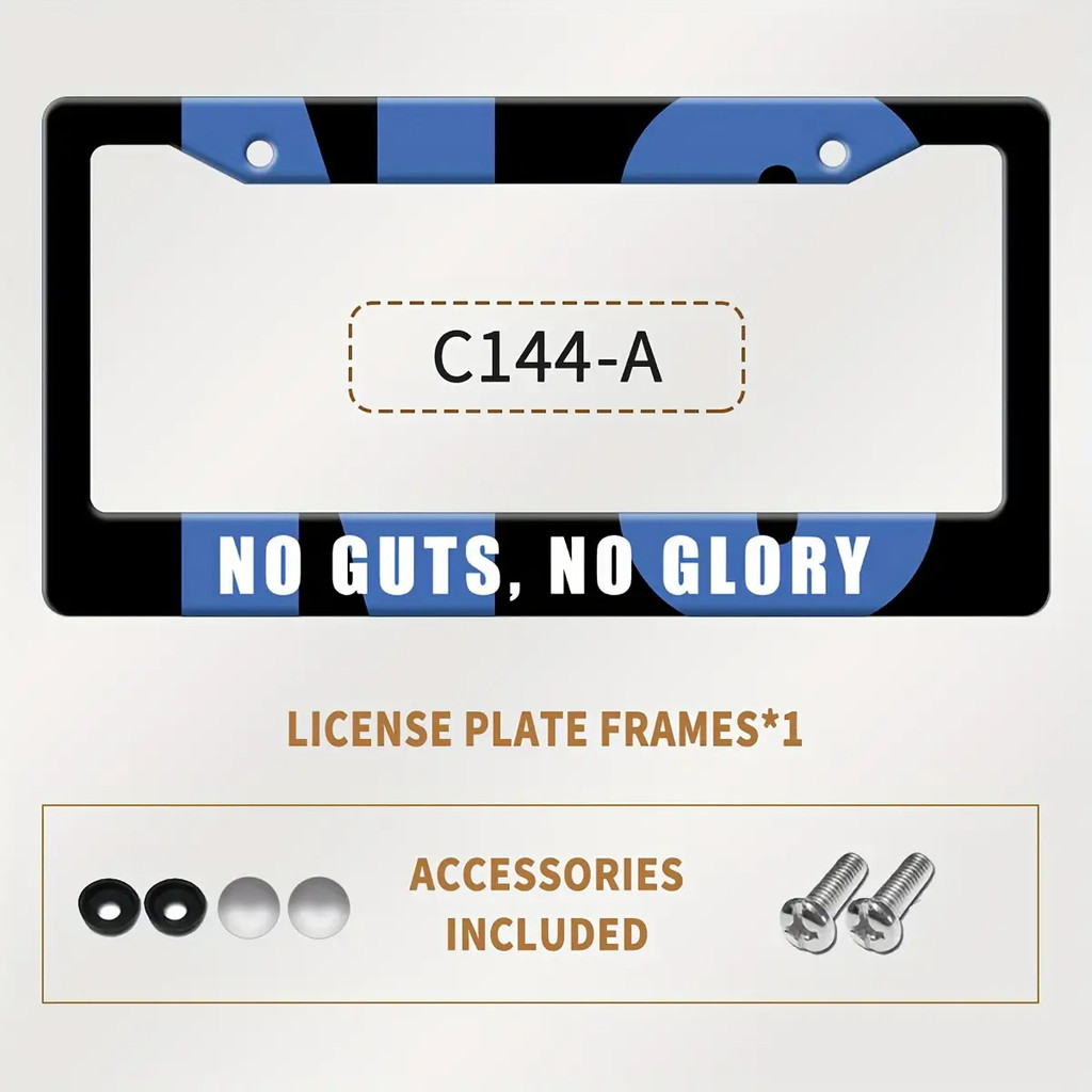 Parafuso humorístico esta placa frontal em polegadas. Maior A moldura da frase O veículo 2x O grande padrão aplicável é 