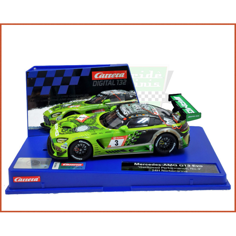 Carro Digital Carrera autorama Mercedes AMG GT3 Evo GetSpeed Performance 24H Nürburgring 2023 - escala 1/32