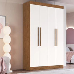 Guarda Roupa Solteiro 4 Portas Em MDF Melbourne Doripel