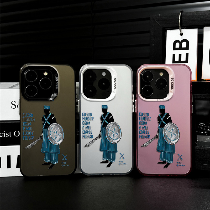 Capa de celular Filho de Ogum Corpo Fechado para iPhone 11 12 13 xr xs max 14 15 16 pro max 8Plus 14 15plus 14 pro capa