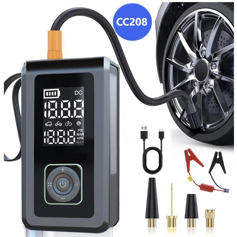 CC208 Calibrador Compressor Pneu Bomba De Ar E Auxiliar De Partida 110v/220V em Oferta na Shopee