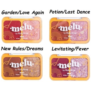 Paleta Duo Blush e Iluminador - Melu by Ruby Rose Iluminador Cremoso Blush Super Pigmentado em Oferta na Shopee