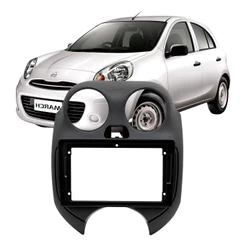 Moldura Central Multimidia 9'' Nissan March 2011 A 2014
