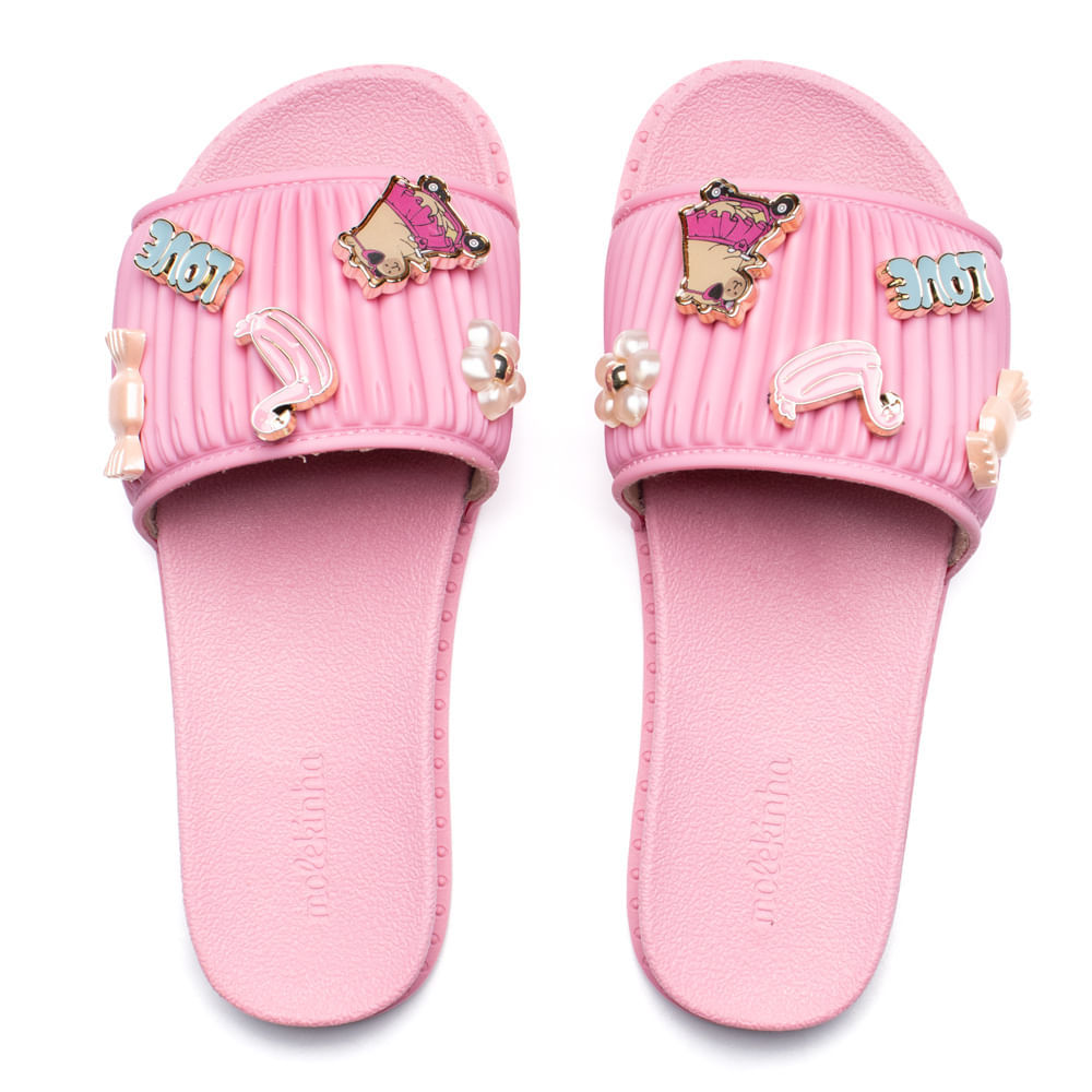 Chinelo Infantil Molekinha Slide Capivara Rosa em Oferta na Shopee