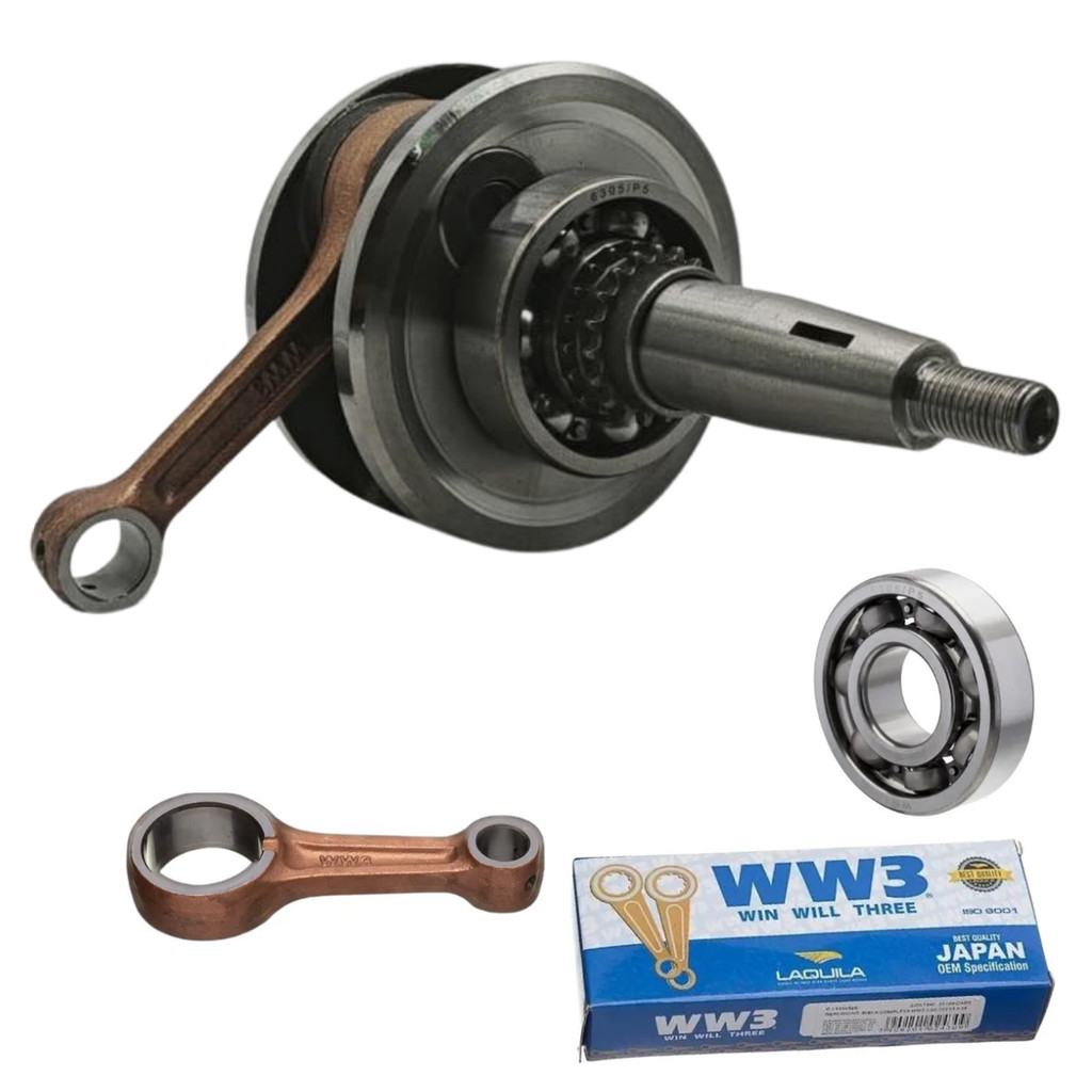 Kit Virabrequim Completo com Biela + Rolamento Ww3 Yamaha Fazer 150/ XTZ Crosser 150 2014 a 2024