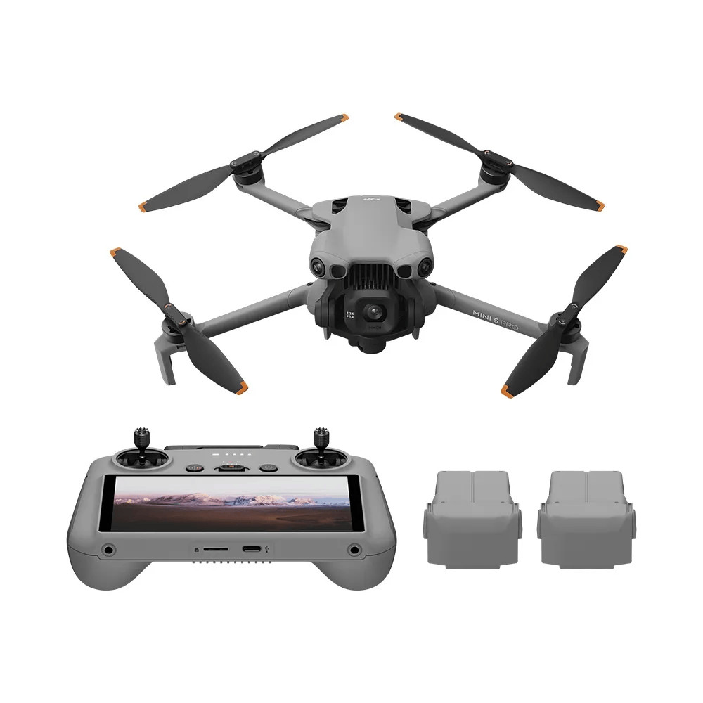 Drone DJI Mini 5 Pro Fly More Combo (Com Tela)-DJI067 Cinza