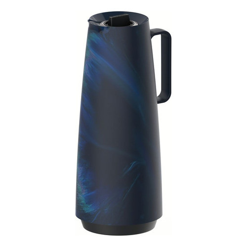 Bule Térmico Exata 1l Café Tramontina Marmorizado Decoração Cor Azul/preto