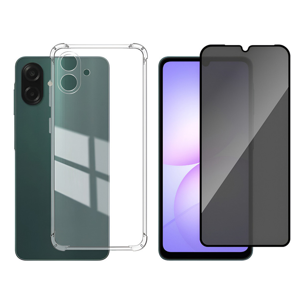 Capa Case Capinha Anti Impacto Para Galaxy A07 + Película 3D Privacidade em Oferta na Shopee
