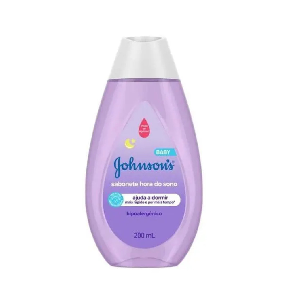 Sabonete Johnson’s Baby Hora do Sono 200ml | Relaxante e Hipoalergênico em Oferta na Shopee